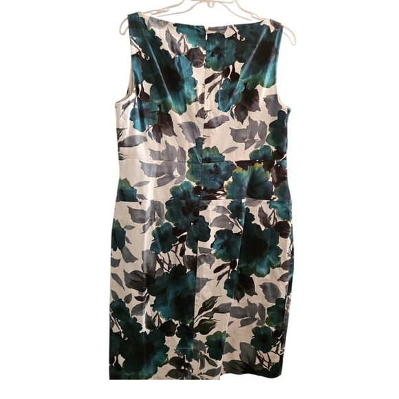 Lauren Ralph Lauren Floral Sleeveless 100% Cotton Dress Women 16 - Picture 2 of 4